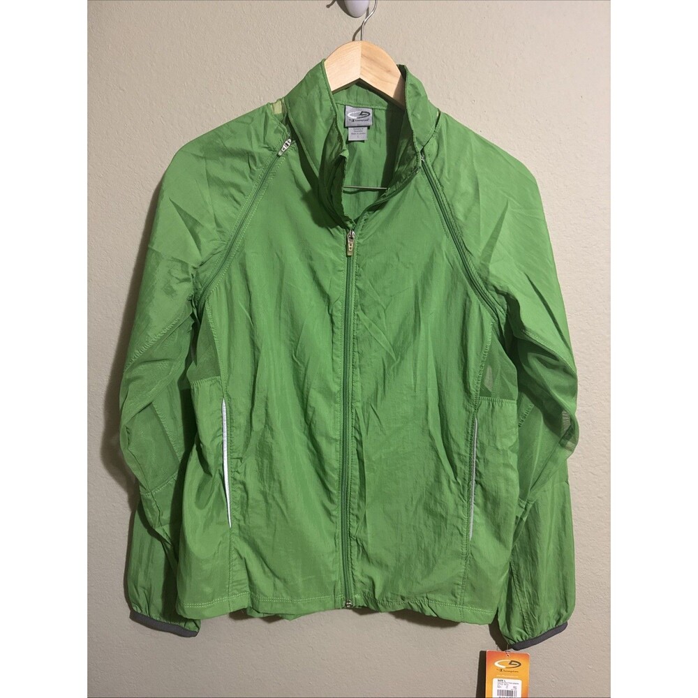 NWT Champion C9 Women's Athletic Jacket Large Zip-up Green Lightweight Pocket